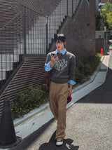 ピノラブジャカードニット