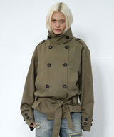 sh trench coat (khaki)