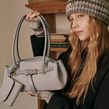 Luze Suede Bag (Sky Blue)
