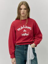 MAISON DE ROLA スウェットシャツ レッド