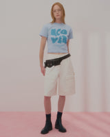 ポインテージロゴクロップTシャツ-SKY BLUE