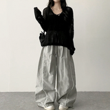 レオストラップバンディングワイドパンツ