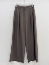 [Summer ver.] Tie Two Tuck Long Wide Slacks