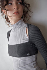 SOFT POSE TEE - CHARCOAL