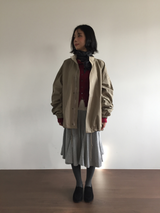 Rosé banding cutout skirt (3color)