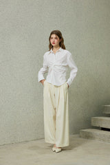 トモワイドスラックス / アイボリー