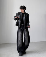 Edwin Belt Leather Jacket
