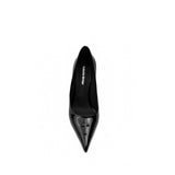 Colorful Bridge丨Crucifix Cross Series Black Wedge Heels Women's Shoes