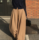 [MADE] Square wide rubber waist long pants