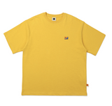 フィルムグラフィックセミオーバーサイズフィット半袖Tシャツ【イエロー】
