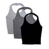 halter sleeveless t
