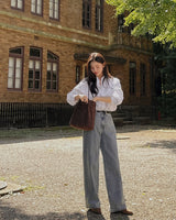 Harper wide denim pants