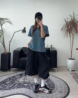 Lot Eyelet Cargo Bermuda Pants