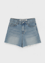[B-DENIM] カッディングハーフショーツ 043