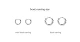 [925 silver] Deux.silver.195 / bout earring (silver)