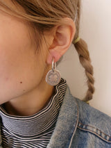 Silver Plated Leaf Earring