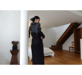 vase knit wrap skirt (2C)