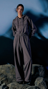 ピグメントカットオフフードジップアップ - 6COLOR-グランジ【セットアップアイテムあり】