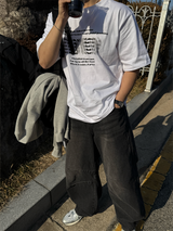 Mild pintuck wide pants