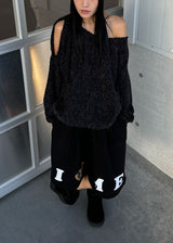 PUFFY CUTOUT KNIT