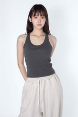 Soft Rib Tank Top (Dark gray)