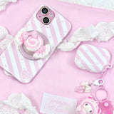 Candy stripe phone case - hard 