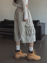 Side rope pig Bermuda cargo pants
