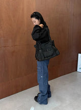 HIGH-NECK BUTTON JACKET
