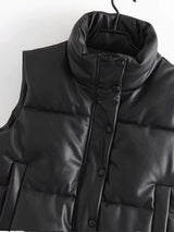 Black down vest