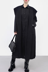 Vina Shirt Back Strap Long One Piece