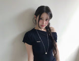 [♡MADE♡] vodka rib cashmere one-shoulder nt