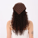 brown knit bandana