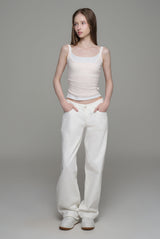Doubles soft layered camisole top, Pink