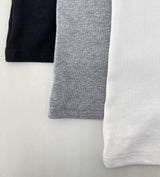 Luyou Basic Ribbed Round Sleeveless