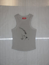 Plant Sleeveless,Light Gray