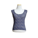 (Set/2color) Ditsy Flower Lace Layered Sleeveless Top