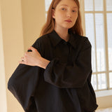 Big Pocket String Shirt Navy