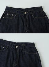 Non-Fade Stitch Wide Denim Pants (2color)