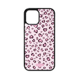 [MADE] leopard glass bumper case(pinkheart)