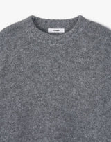 BEANIE SET OVERSIZED KNIT (GREY)