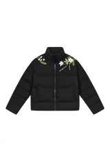 Floral Embroidered Loose Padded Jacket