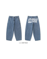 Cartel Back Printing Denim Pants