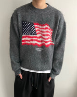 Flag Brushed Wool Knit