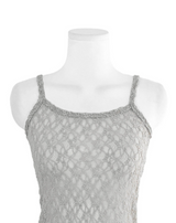 thin & flower square sleeveless top