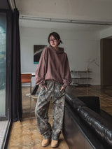 Belina pigment semi-crop hoodie