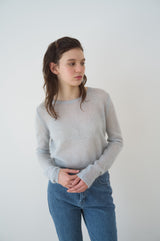 T/T Feather mohair knit - purple