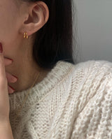 (silver925) ツーラインワンタッチピアス *gold