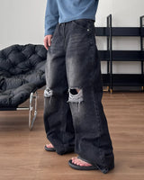 ブエン ディストレスト フレア デニム パンツ