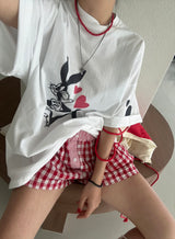 バニバニオーバーサイズフィット半袖Tシャツ