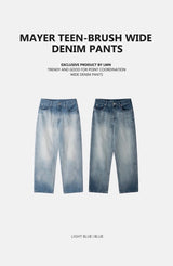 LMN Mayer Teen Brush Wide Denim Pants (2 colors)